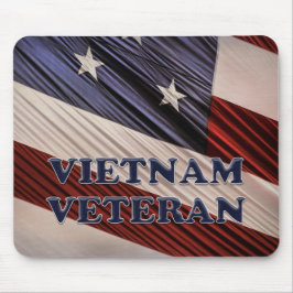 USA Military Patriotic Flag Vietnam Veteran Mousepad