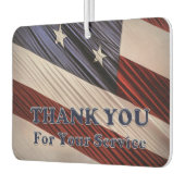USA Military Veterans Patriotic Flag Vielen Dank Autolufterfrischer (Links)