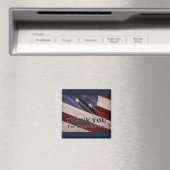 USA Military Veterans Patriotic Flag Vielen Dank Magnet (In Situ (Geschirrspüler))