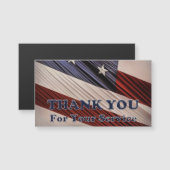 USA Military Veterans Patriotic Flag Vielen Dank Magnetkarte (Vorne/Hinten)