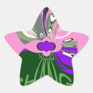 USA Millennial pink Change Vektor Inspiration Stern-Aufkleber