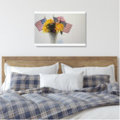 USA Mini-Flaggen Leinwanddruck (Insitu (Schlafzimmer))
