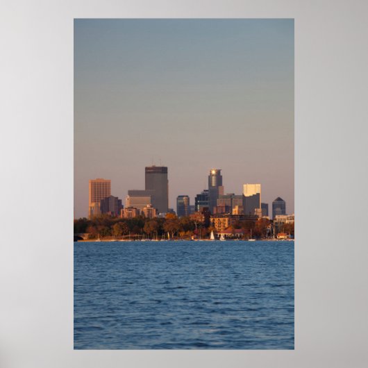USA, Minnesota, Minneapolis, City Skyline Poster (Vorne)