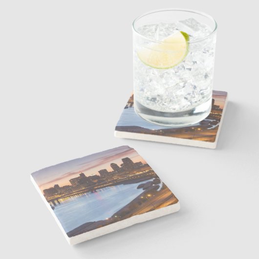 USA, Minnesota, Minneapolis, St. Paul 2 Steinuntersetzer (Seitenansicht)