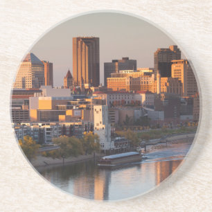 USA, Minnesota, Minneapolis, St. Paul 3 Sandstein Untersetzer