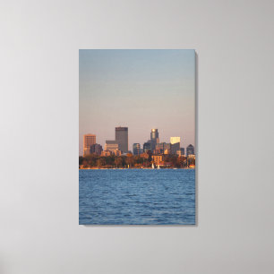USA, Minnesota, Minneapolis, Stadt-Skyline Leinwanddruck