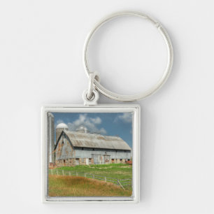 USA, Minnesota Scheune und Silo Schlüsselanhänger