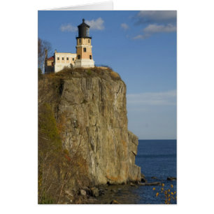USA, Minnesota. Split Rock Leuchtturm am See