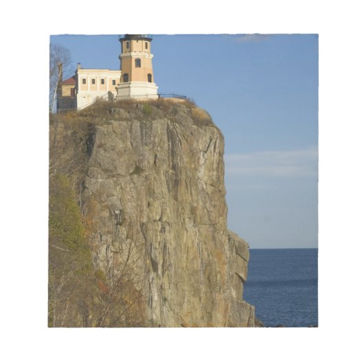 USA, Minnesota. Split Rock Leuchtturm am See Notizblock (Vorderseite)