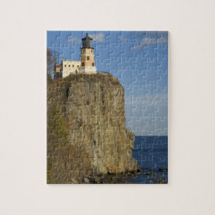 USA, Minnesota. Split Rock Leuchtturm am See Puzzle
