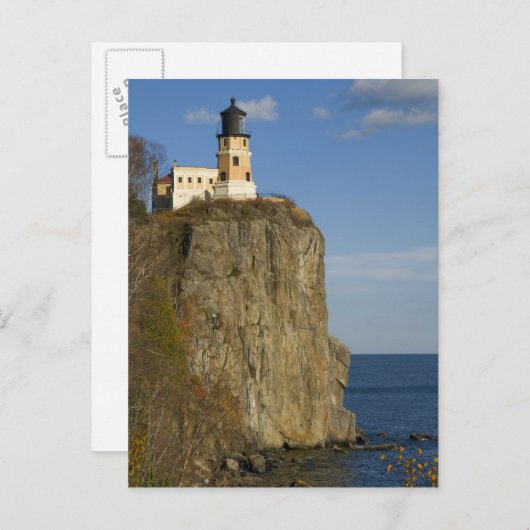 USA, Minnesota Split Rock Lighthouse am See Postkarte (Vorne/Hinten)