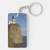 USA, Minnesota. Split Rock Lighthouse am See Schlüsselanhänger (Rückseite)