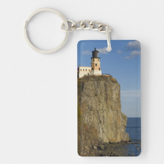 USA, Minnesota. Split Rock Lighthouse am See Schlüsselanhänger (Vorderseite)