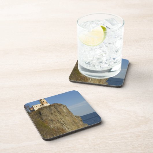 USA, Minnesota. Split Rock Lighthouse am See Untersetzer (Rechte Seite)