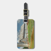 USA, Minnesota-Stall und Silo Gepäckanhänger (Vorderseite vertikal)