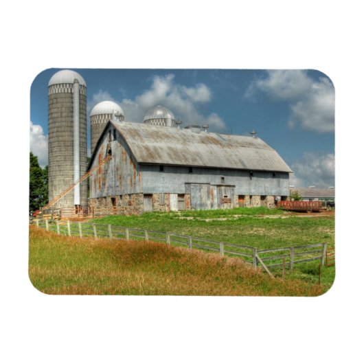 USA, Minnesota und Silo Magnet (Horizontal)