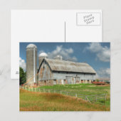 USA, Minnesota und Silo Postkarte (Vorne/Hinten)