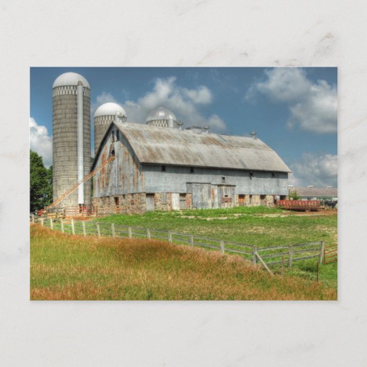 USA, Minnesota und Silo Postkarte (Vorderseite)