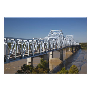 USA, Mississippi, Vicksburg. Autobahn I-20 Fotodruck