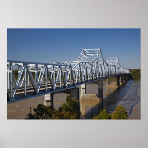 USA, Mississippi, Vicksburg. Autobahn I-20 Poster
