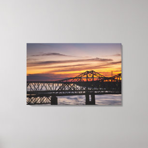 USA, Mississippi, Vicksburg. Autobahn I-20 und Leinwanddruck