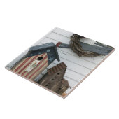 USA, Missouri, Herman: Patriotische Birdhouses, Fliese (Seite)