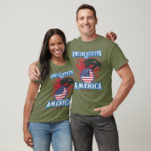 USA mit Adler T-Shirt (Unisex)