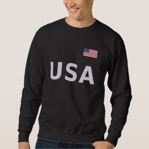 USA mit AMERICAN FLAG auf der Brust - US FLAG 4. Sweatshirt