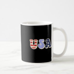 USA mit amerikanischer Fahne für Teen Girls Women Kaffeetasse