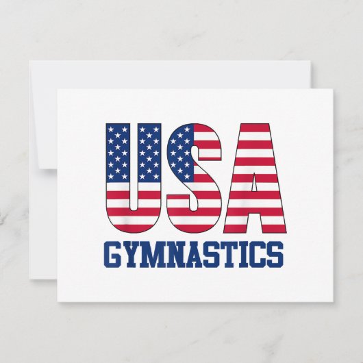 USA mit amerikanischer Flagge Gymnastik Sports (Vorderseite)