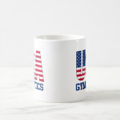USA mit amerikanischer Flagge Gymnastik Sports Kaffeetasse (Mittel)