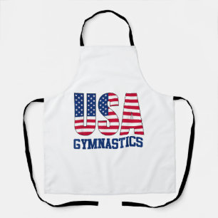 USA mit amerikanischer Flagge Gymnastik Sports Schürze