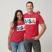 USA mit der Freiheitsstatue T-Shirt (Unisex)