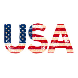 USA mit US-Flagge T-Shirt