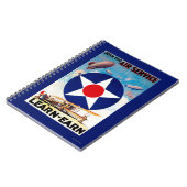 USA - Mitglied des Air Service Learn-Earn Notizblock (Linke Seite)