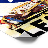 USA - Mitglied des Air Service Learn-Earn Poster (Ecke)