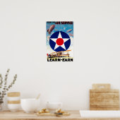 USA - Mitglied des Air Service Learn-Earn Poster (Küche)