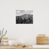 USA, Montana, Bannack Staat Park Alter Wagen herge Poster (Küche)