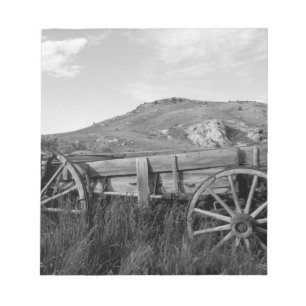 USA, Montana, Bannack State Park Alte Planwagen Notizblock