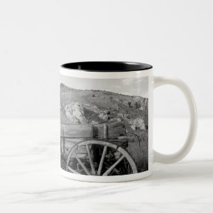 USA, Montana, Bannack State Park Alte Planwagen Zweifarbige Tasse