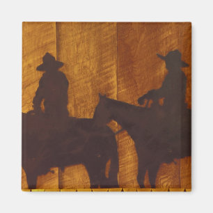 USA, Montana, Boulder River Cowboys auf Pferden Magnet