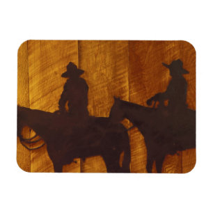 USA, Montana, Boulder River Cowboys auf Pferden Magnet