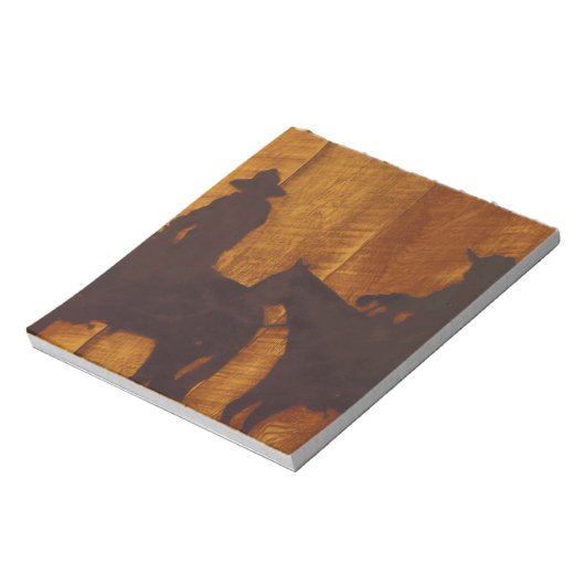 USA, Montana, Boulder River Cowboys auf Pferden Notizblock (Rotiert)