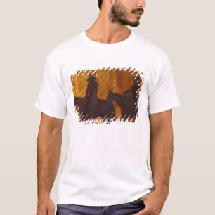 USA, Montana, Boulder River Cowboys auf Pferden T-Shirt