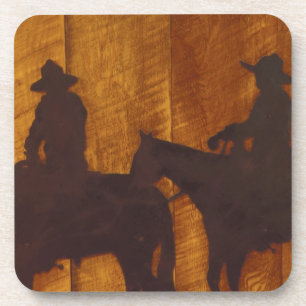 USA, Montana, Boulder River Cowboys auf Pferden Untersetzer