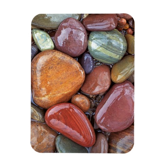 USA, Montana, Clark Fork River, Stones 2 Magnet (Vertikal)