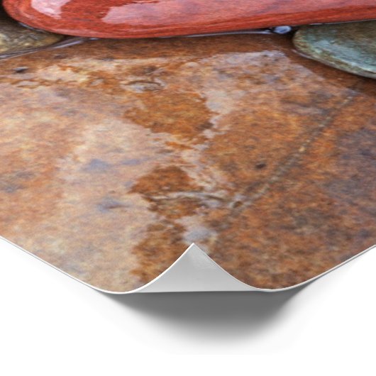 USA, Montana, Clark Fork River, Stones 2 Poster (Ecke)