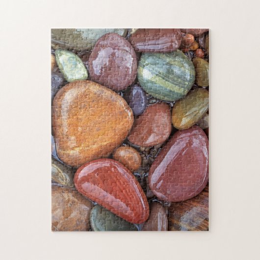 USA, Montana, Clark Fork River, Stones 2 Puzzle (Vertikal)