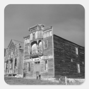 USA, Montana, Elkhorn Bruderschaftshalle Treffen Quadratischer Aufkleber