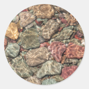 USA, Montana, Glacier National Park 3 Runder Aufkleber